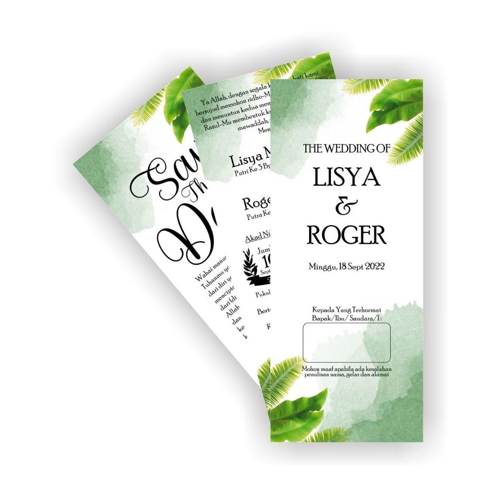 UNDANGAN PERNIKAHAN ELEGANT CUSTOM | UNDANGAN PERNIKAHAN AESTHETIC