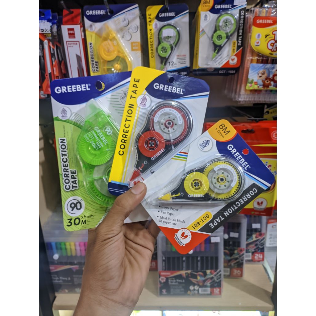 

Correction Tape Grebeel | Tipe X Roll Anak Sekolah