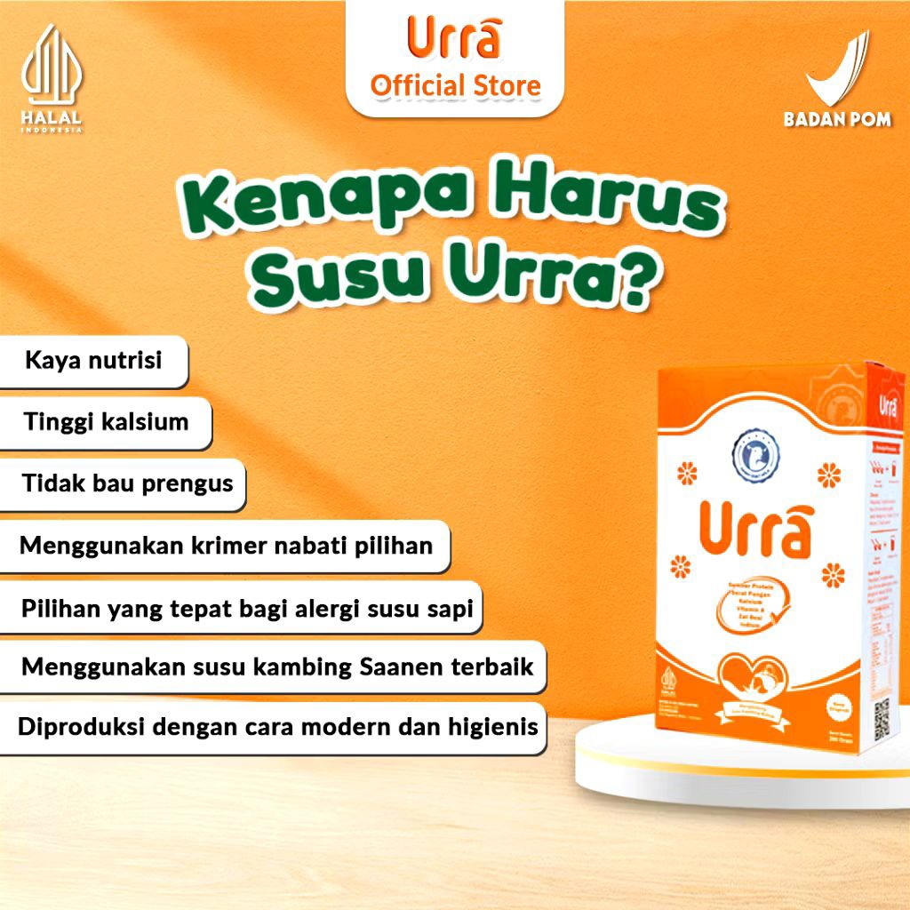 

Susu kambing Saneen URRA Susu Penambah Berat Badan & tinggi Badan dll
