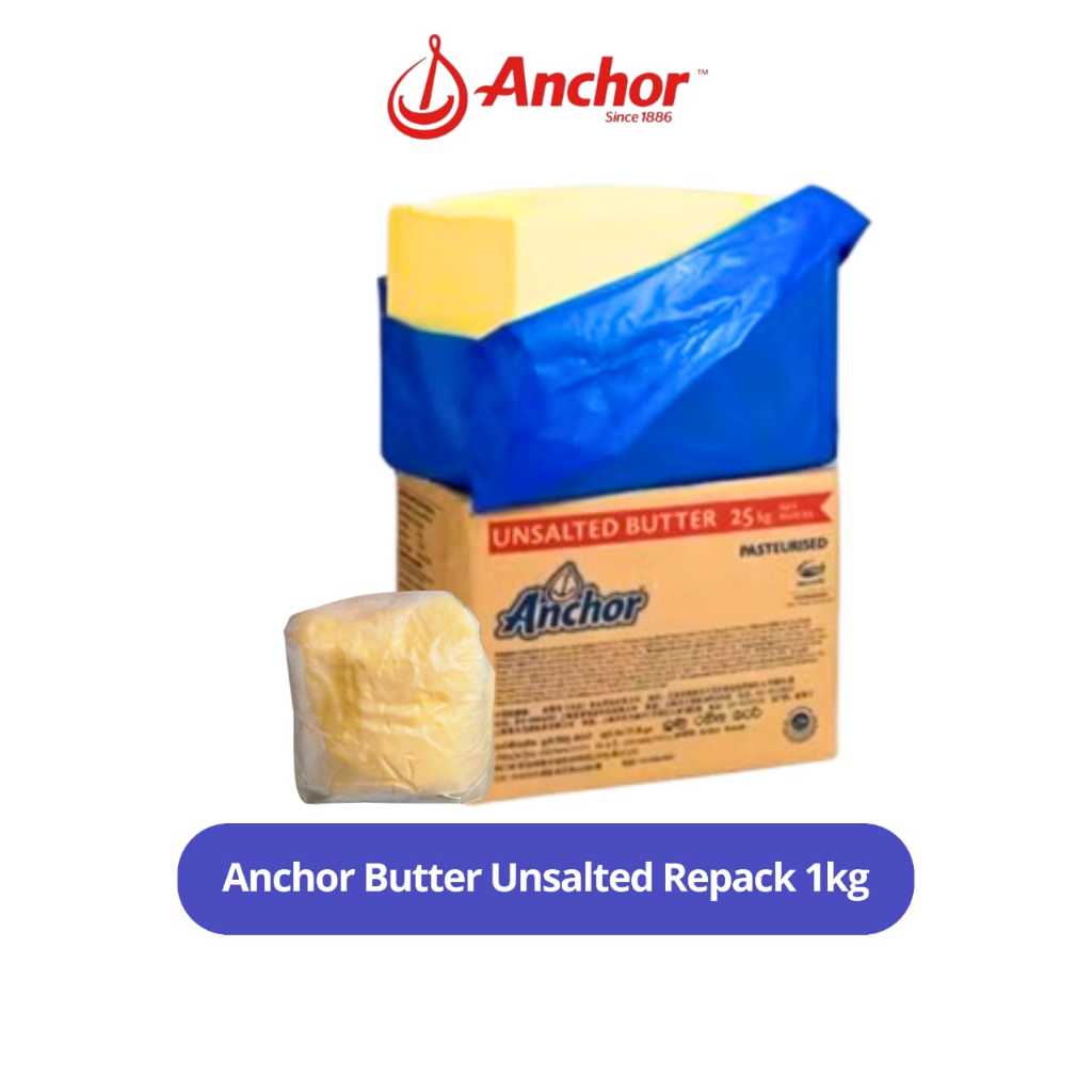 

Anchor Butter Unsalted REPACK 1KG TERMURAH