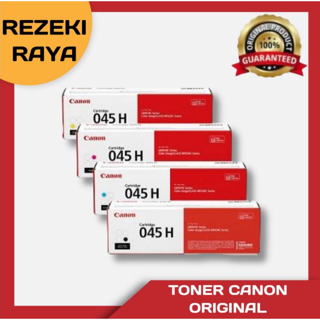 Toner Canon 045H Original Black Cyan Magenta Yellow – MF635CX MF633 MF631