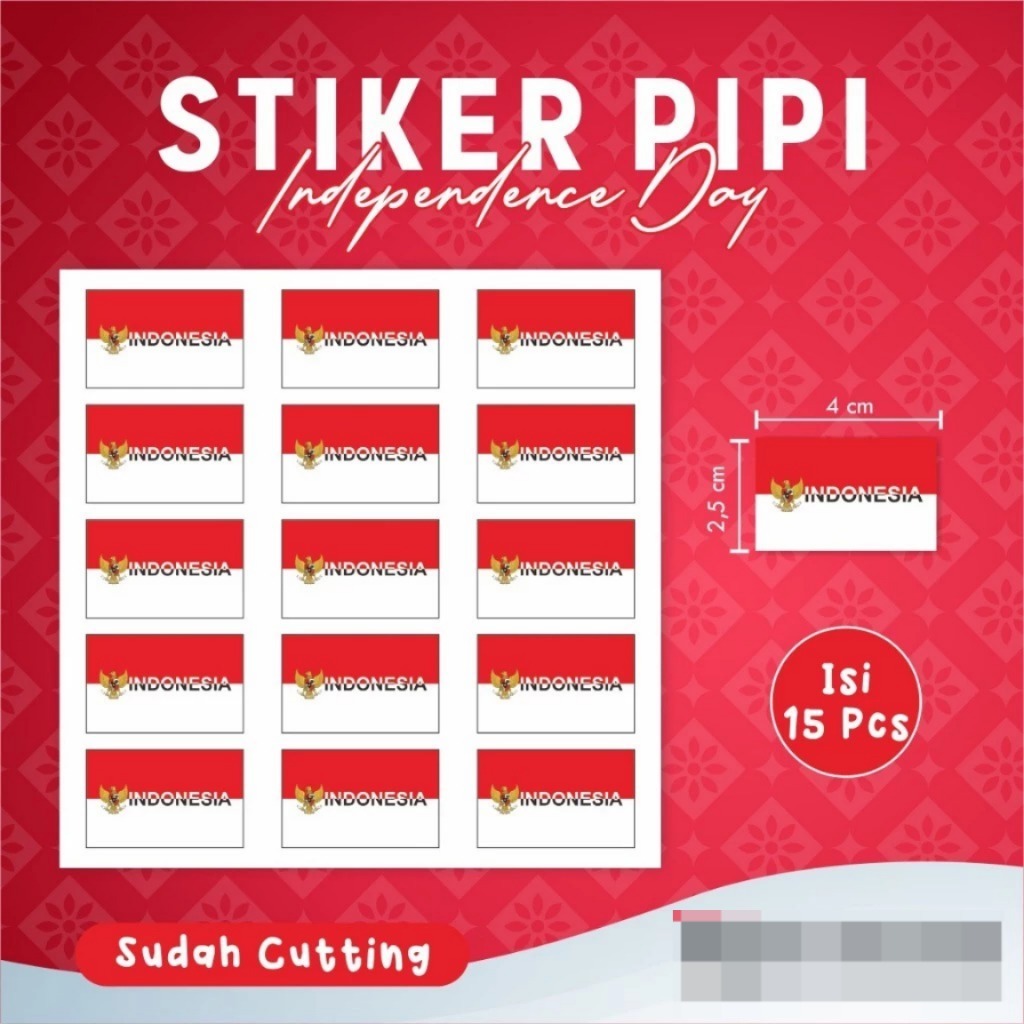 

STIKER PIPI SPESIAL KEMERDEKAAN INDONESIA - STIKER INDEPENDENCE DAY MERAH PUTIH INDONESIA