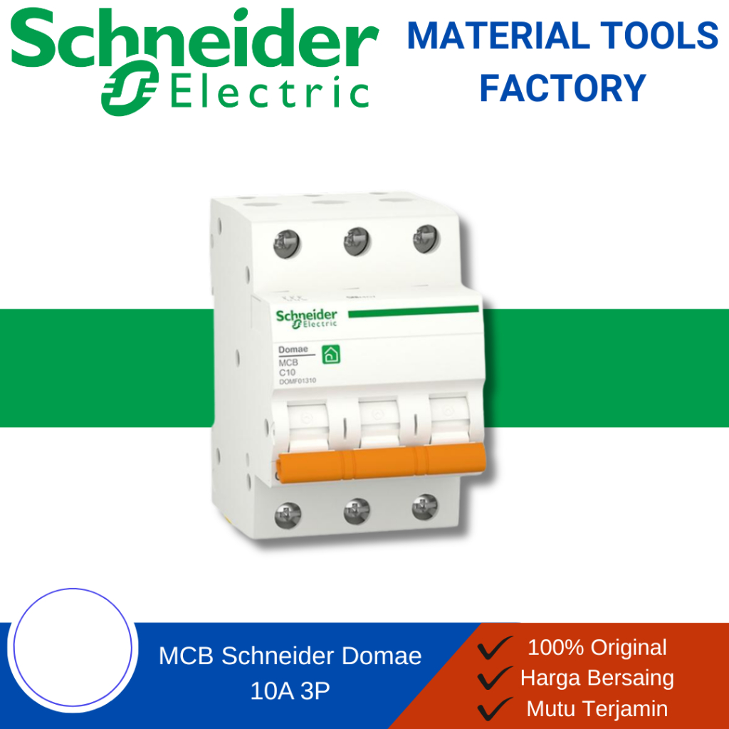 MCB - MCB Schneider - MCB 2 Phase - MCB Schneider 3 Phase Domae 10A