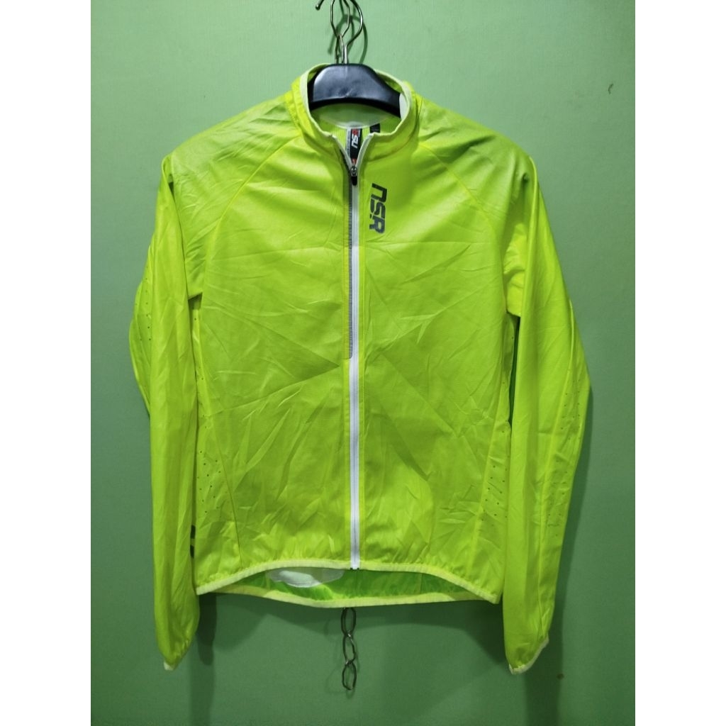 JAKET RUNNING NSR NEVER STOP RIDING HIJAU STABILO