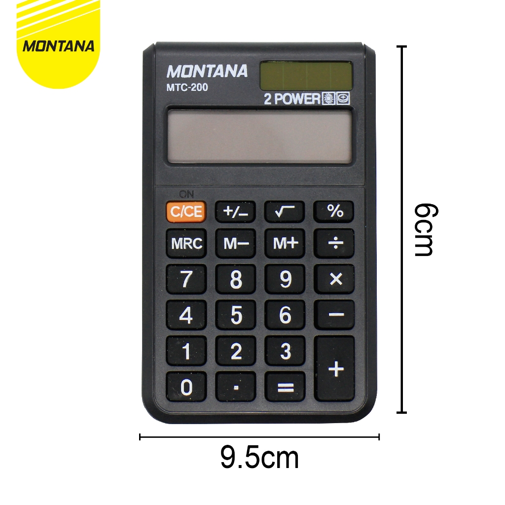 

(MGS) Kalkulator montana MTC 200 8 digit / Kalkulator Saku Elektronik 8 Digit / Electronic Pocket Calculator Terjangkau / kalkulator montana 8 digit / Calculator Kalkulator Montana MTC 200 8 Digits
