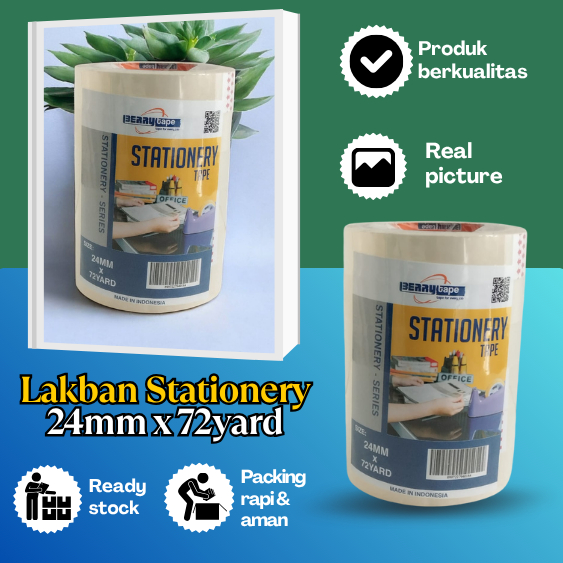 

Lakban bening 1inch 24mm x 72yard