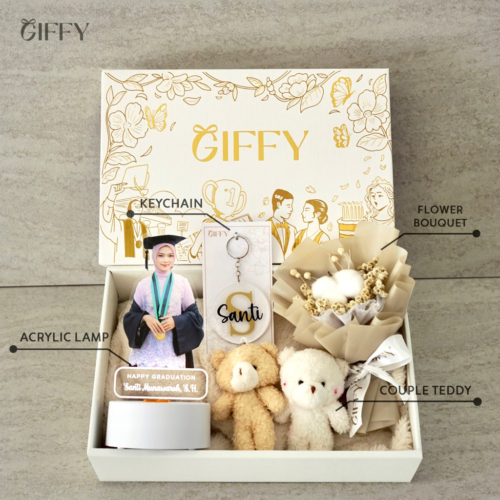 [GIFFY] Peace Lamp - Graduation Gift Hampers Wisuda Acrylic Hadiah Wisuda Kado Custom Kelulusan Best
