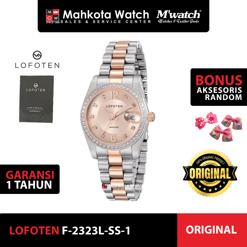 JAM TANGAN PRIA Lofoten F-2323L-SS-1 ORIGINAL