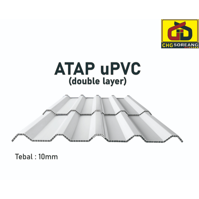 UPVC ROOF / ATAP KANOPI UPVC  ( pesanan proyek / partai )
