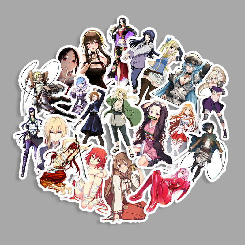 STICKER PACK - WAIFU / ANIME GIRLS | STICKER KOPER STICKER TUMBLER STICKER LAPTOP HELM