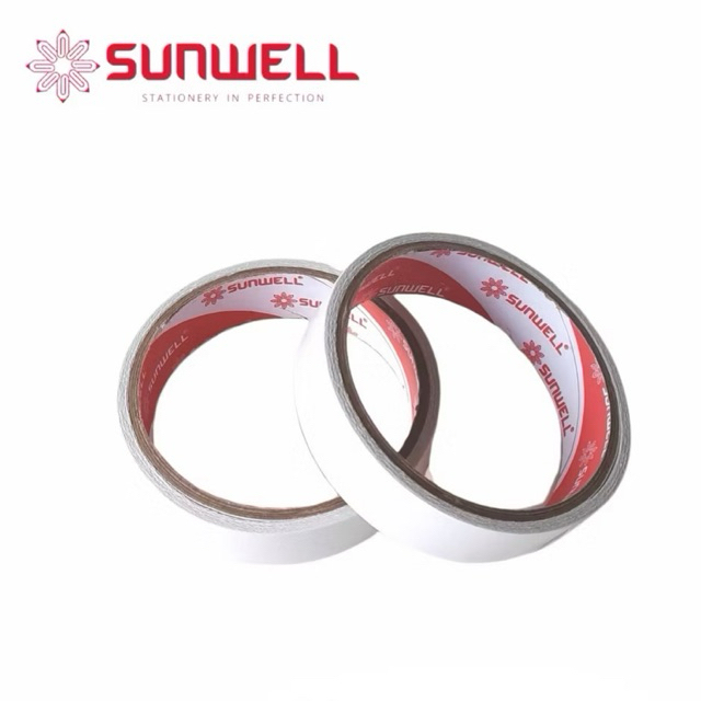 

Isolasi Double Tape Premium SUNWELL 1" Inch Besar Satuan (1pc) | Isolasi dua sisi