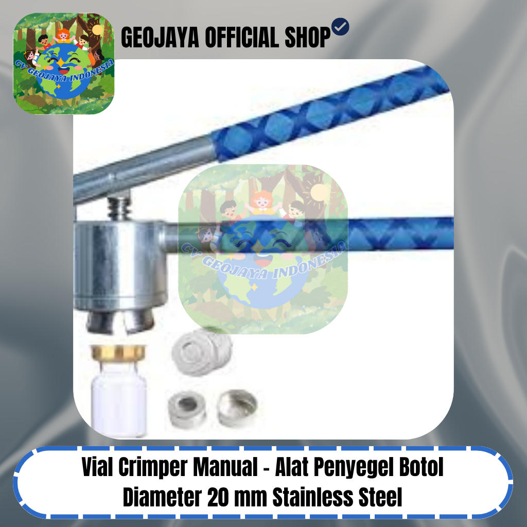 Vial Crimper Manual – Alat Penyegel Botol 13 mm Stainless Steel
