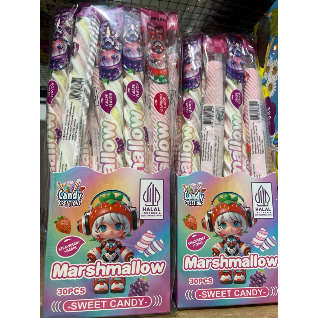 

MARSHMALLOW SWEET CANDY HALAL ISI 30 pcs