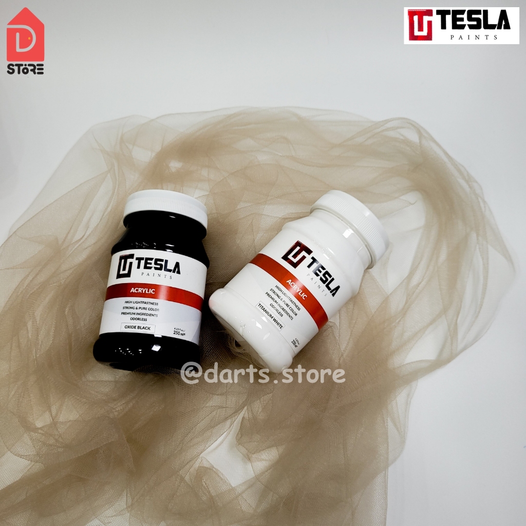 

Acrylic Tesla Paints - Cat Akrilik - Cat Tesla Varian Primer - Monokrom - Tesla 250ml