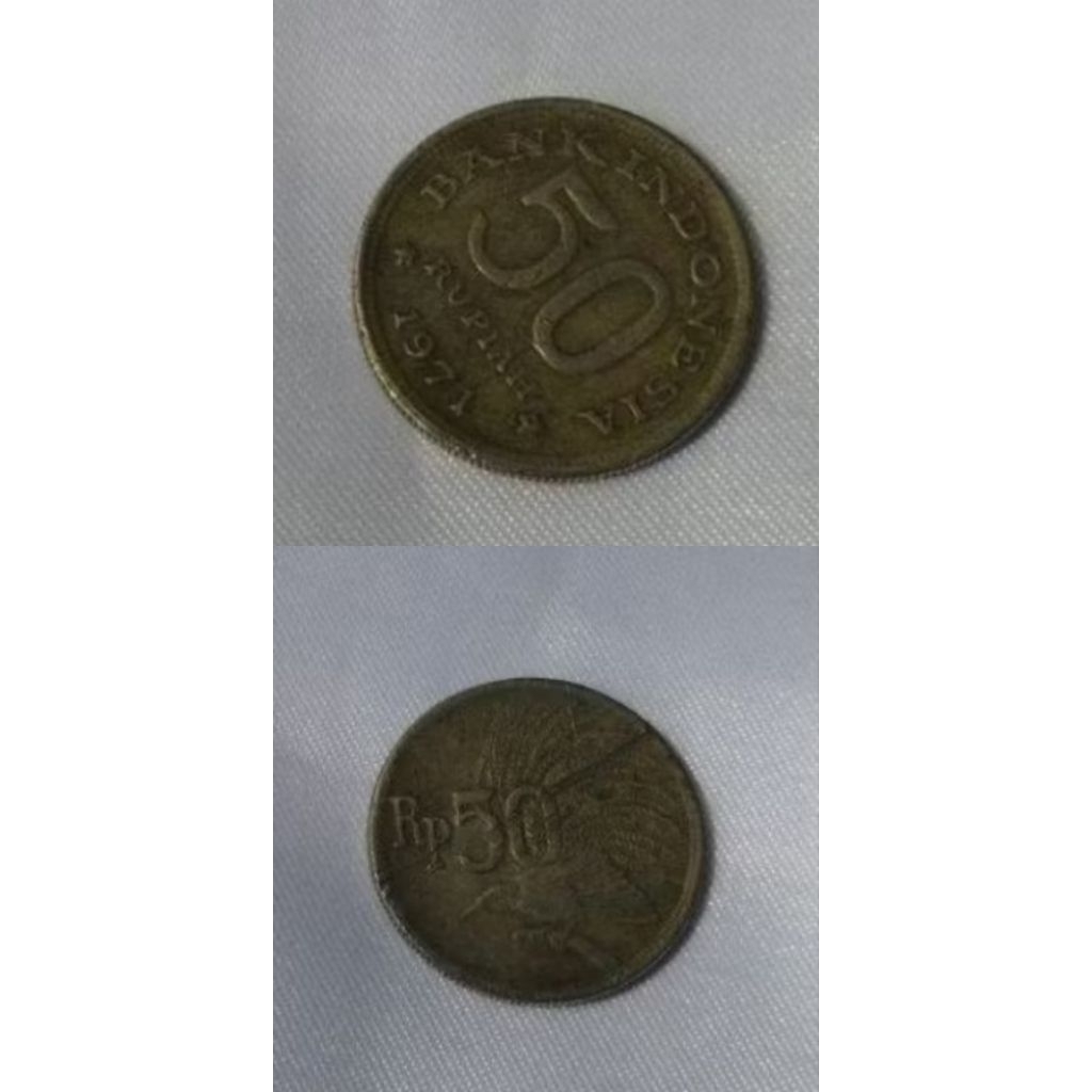 Koin Indonesia 50 perak - Asli Koin Indonesia - Sejak 1971