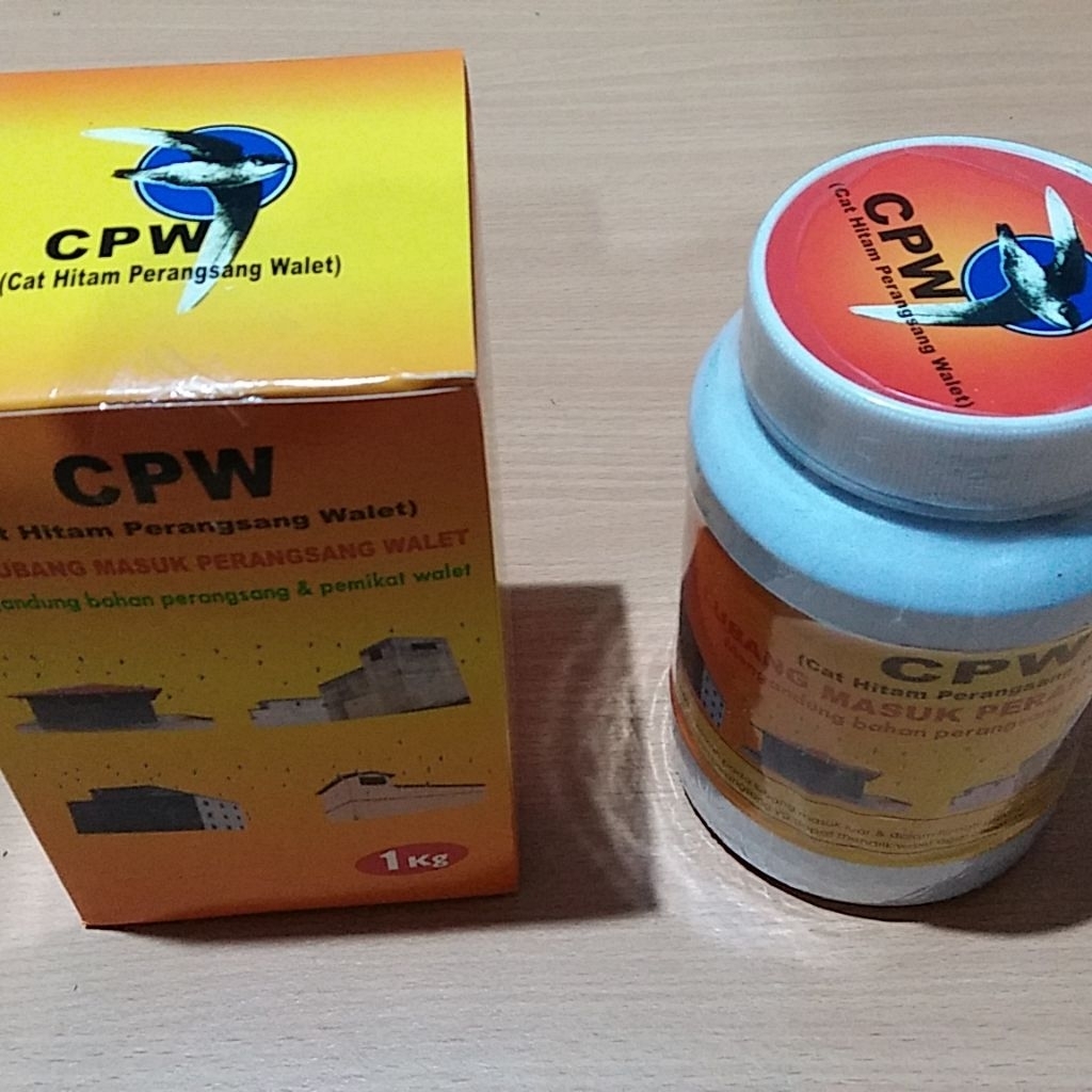 Cat Hitam Pemikat Burung Walet ( CPW ) untuk Lubang Pintu Masuk Walet