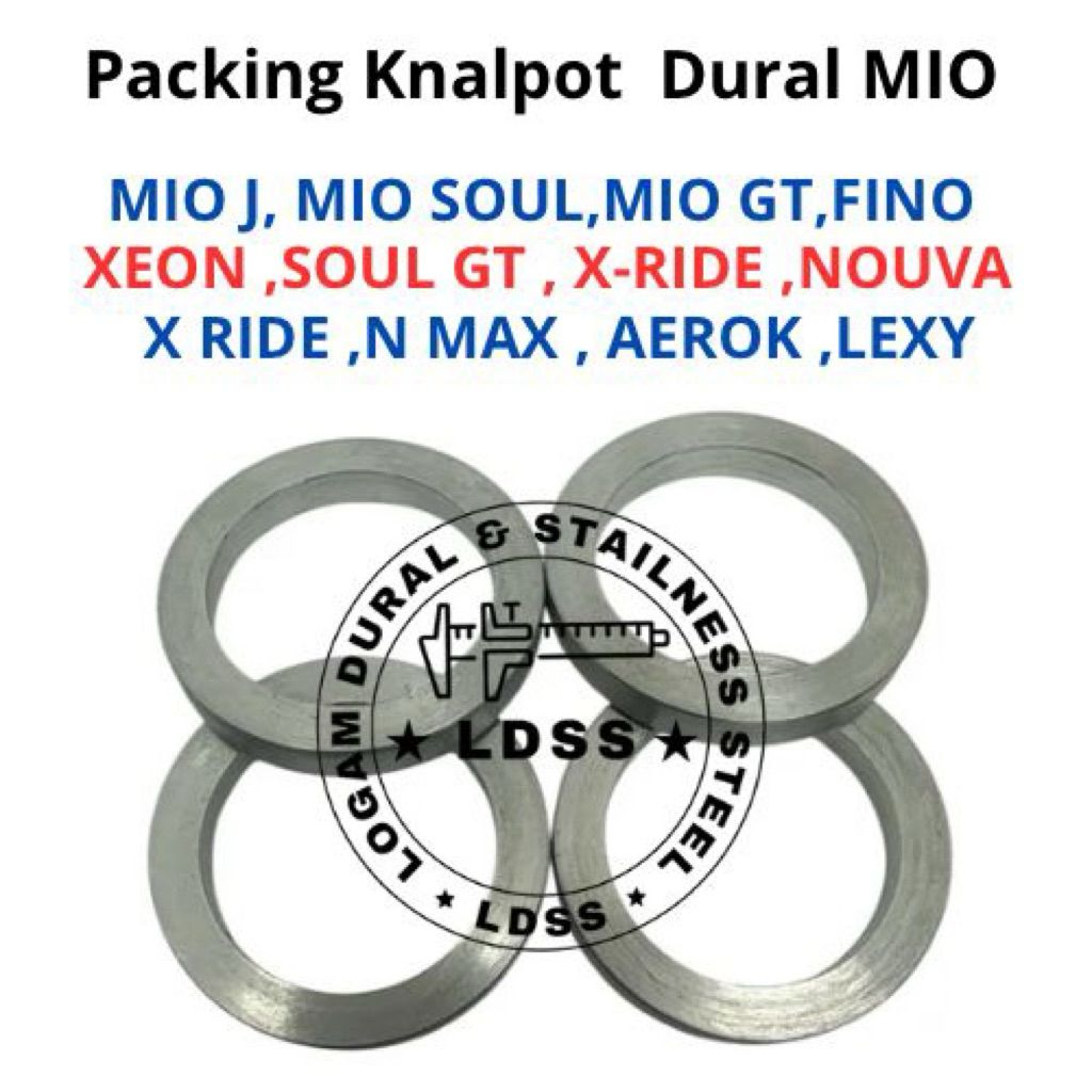 paking knalpot dural mio sporty mio smile bahan dural
