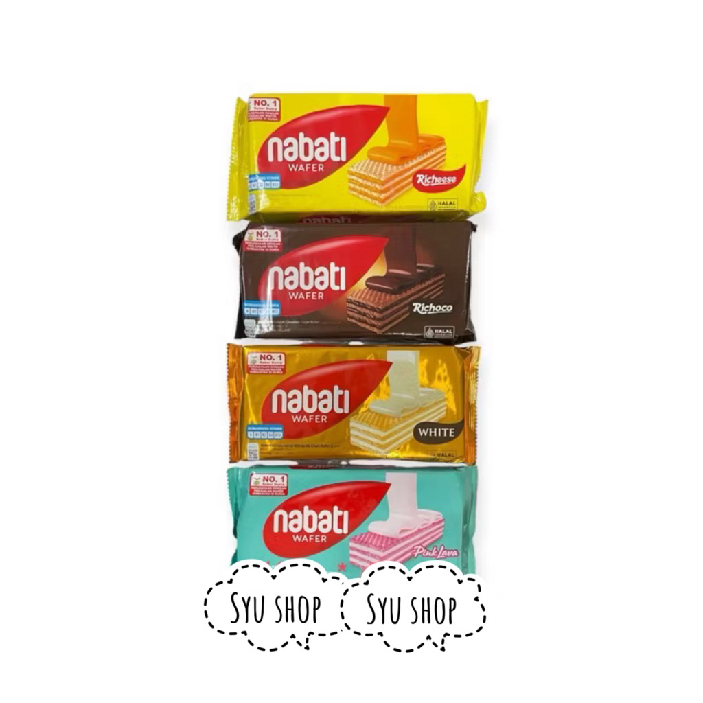 

Richeese richoco nabati black greentea white pink klapa kelapa lava keju coklat 145 138 gr