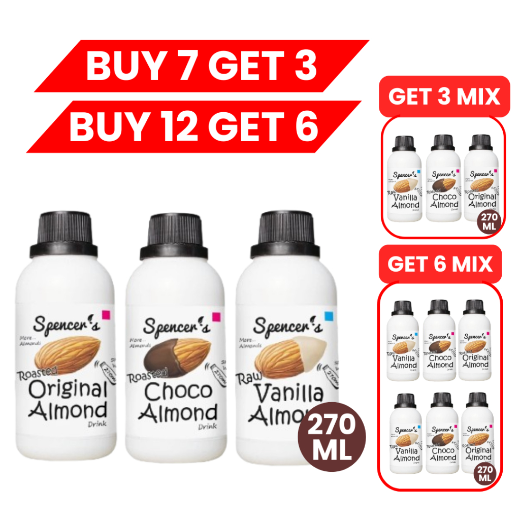 

[BUY 7 GET 3] Spencer's Susu Almond Original (270ml) ASI Booster Bebas Gula
