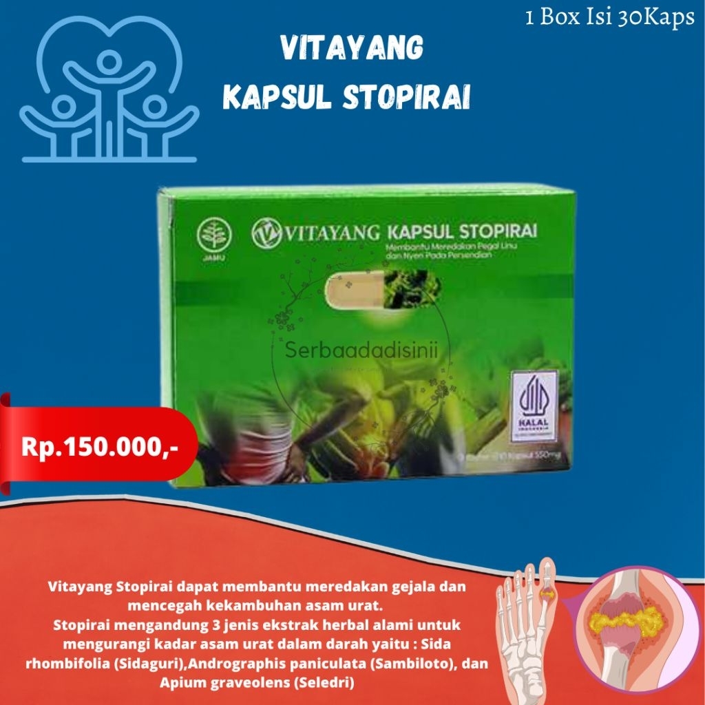 

Vitayang Stopirai / Asam Urat Original KKI
