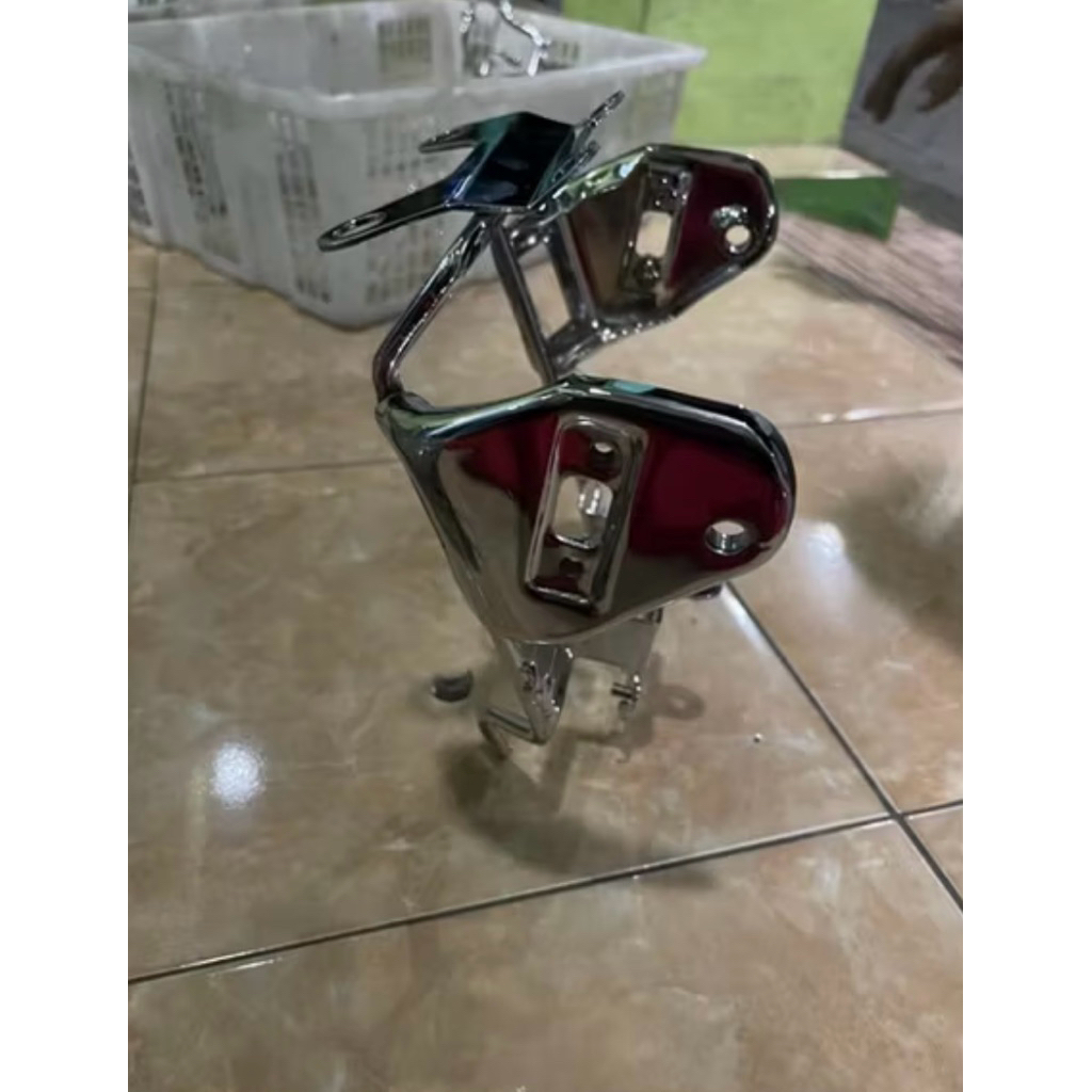 Breket Dudukan breket Lampu Depan GL MAX GL PRO Ori Chrome