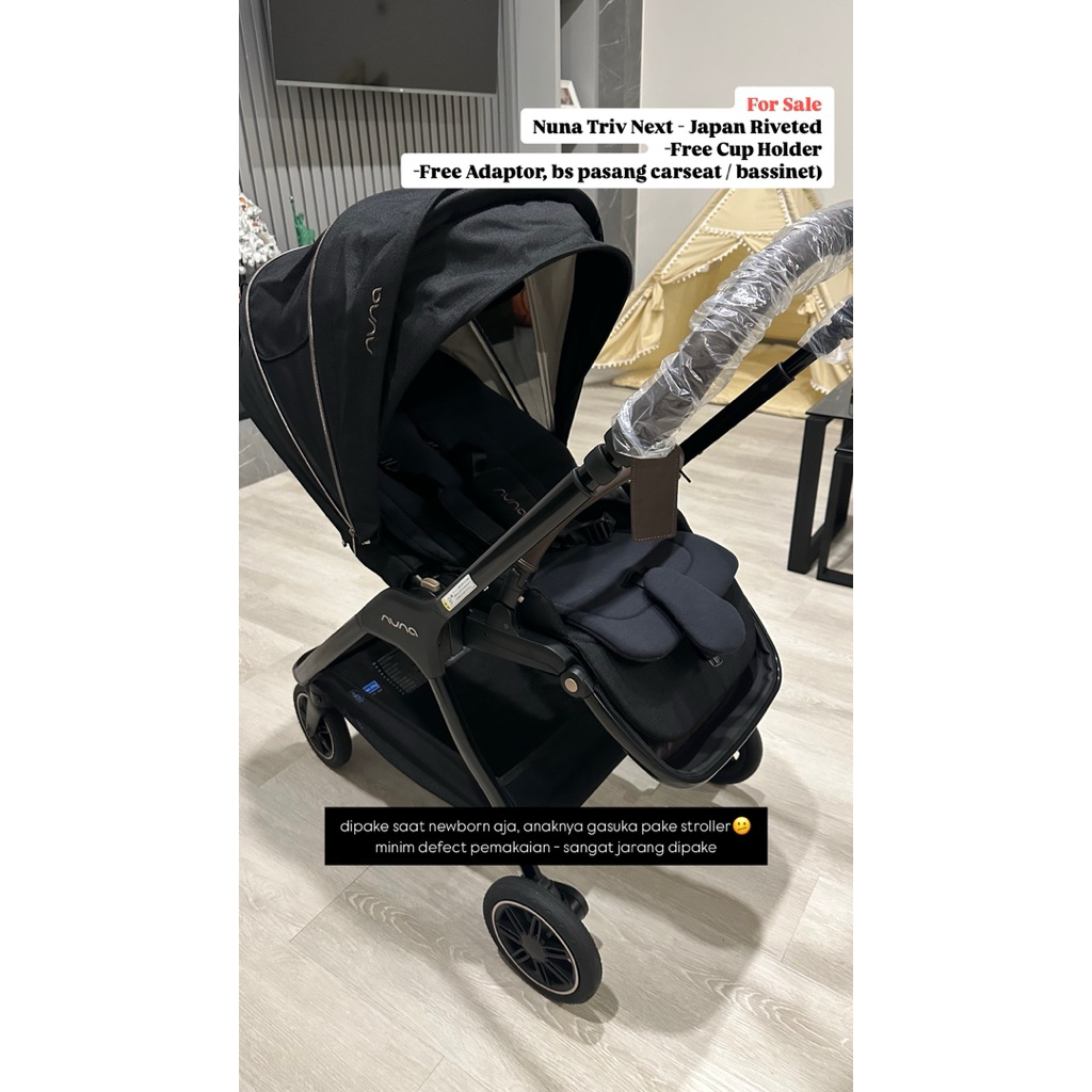 Preloved Stroller Nuna Triv Next Japan Riveted
