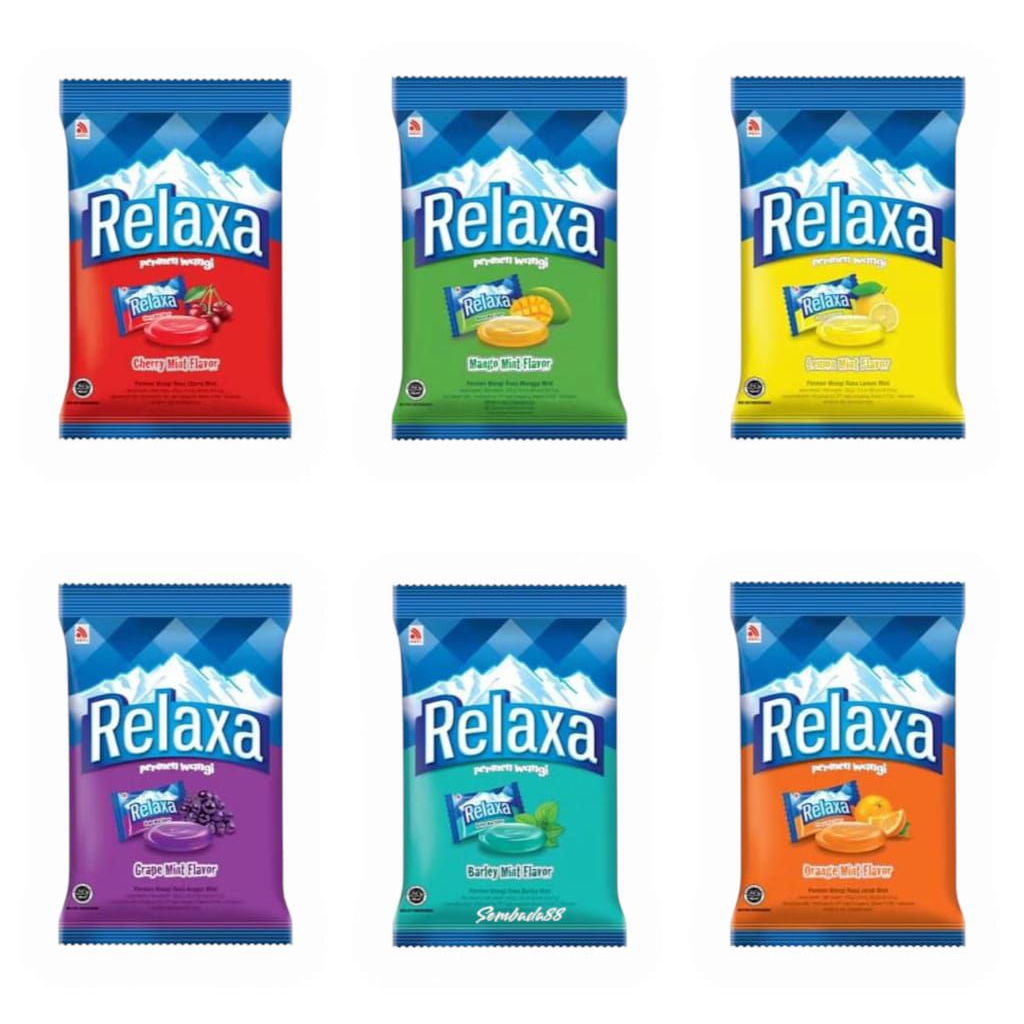 

PERMEN RELAXA ALL VARIAN 125 GRAM ( ISI 50 BUTIR ) / PERMEN MINT