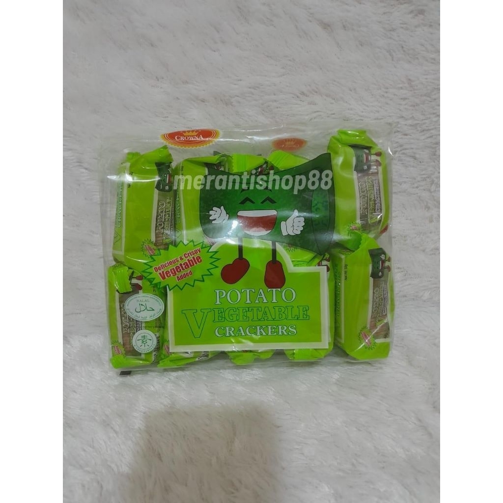 

Biskuit Crowna Potato Vegetable Cracker / Potato Lemon Cracker