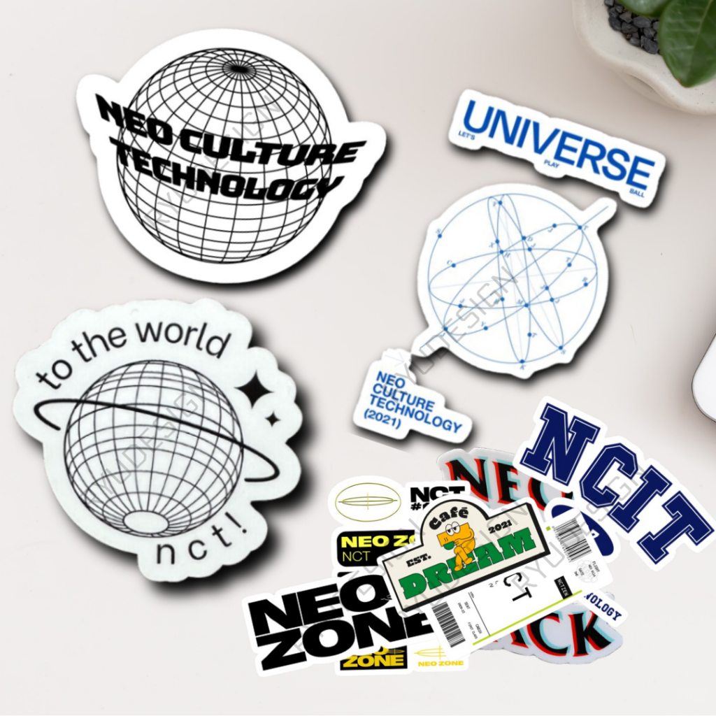 

Stiker Sticker Kpop Logo N C DR E M Aesthetic Neo Culture Got My Back Tiket CIT Universe To The World Anti Air Lucu Cafe freebies