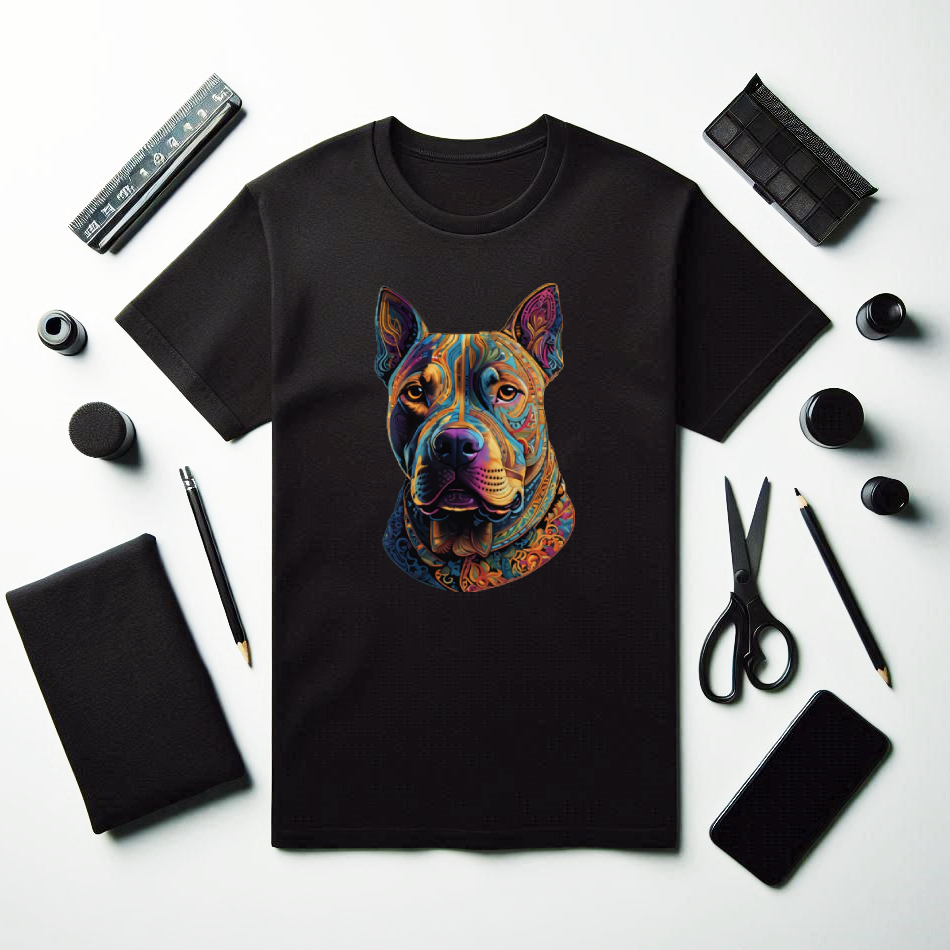 Kaos Wanita Pria Dog Lovers Pitbull - Tshirt Gambar Pitbull