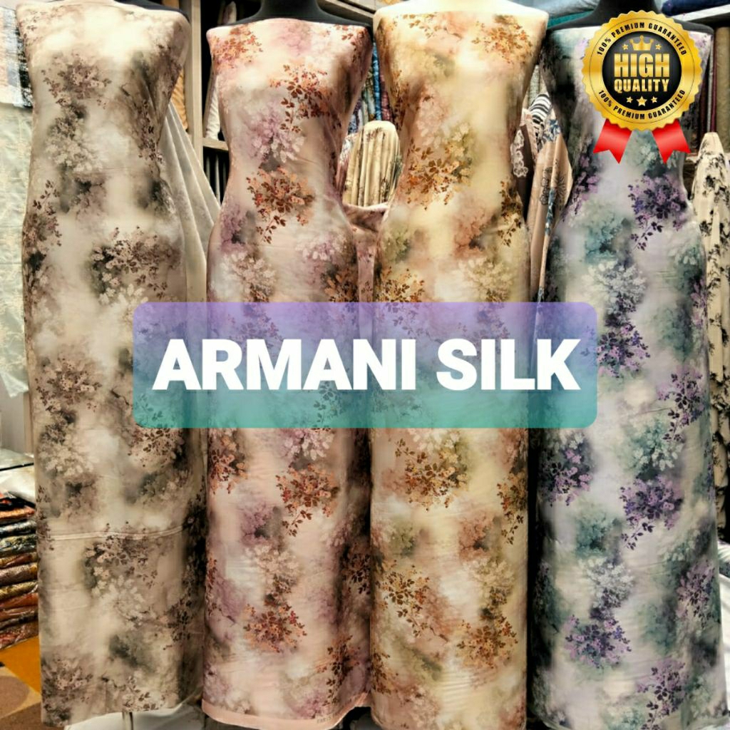 KAIN ARMANI SILK PREMIUM/NEW MOTIF ARM SILK GRADE-A