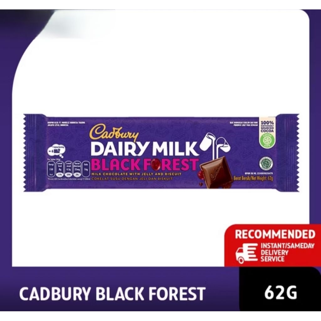 

Cadbury Dairy Milk Chocolate Black Forest 62gr