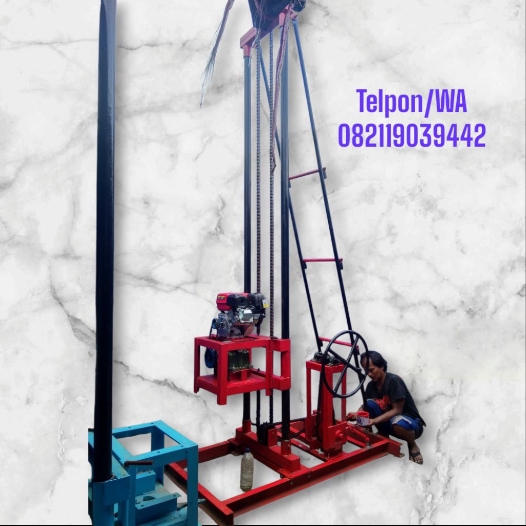 PROMO mesin bor tanah type power rig menara pipa single gearbox - mesin bor sumur - mesin borepile -