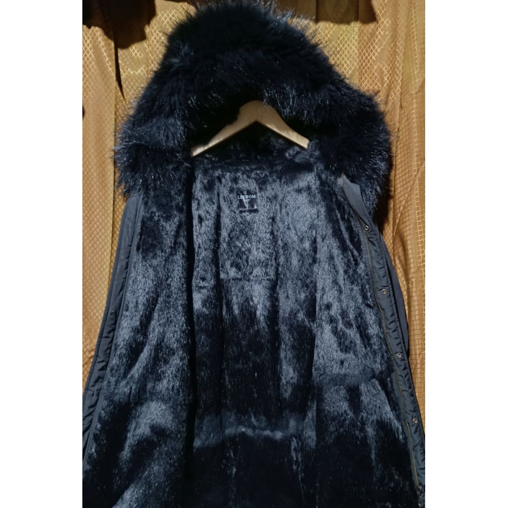 fur raccoon coat jaket bulu asli rakun mix kelinci  jaket bulas jaket parka bulu asli jaket parka bu