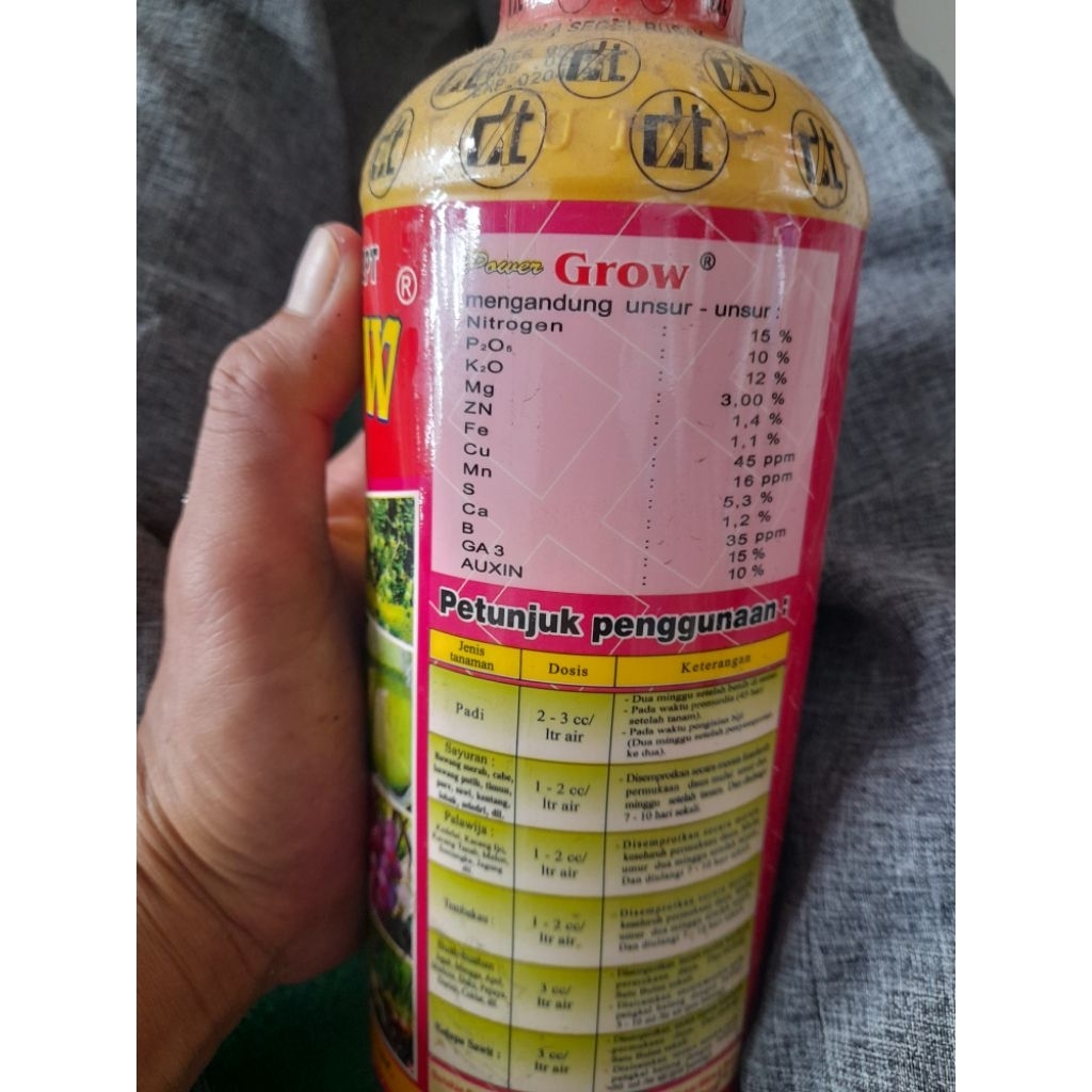 Pupuk Daun Power Grow PPC + ZPT 1.000 ml