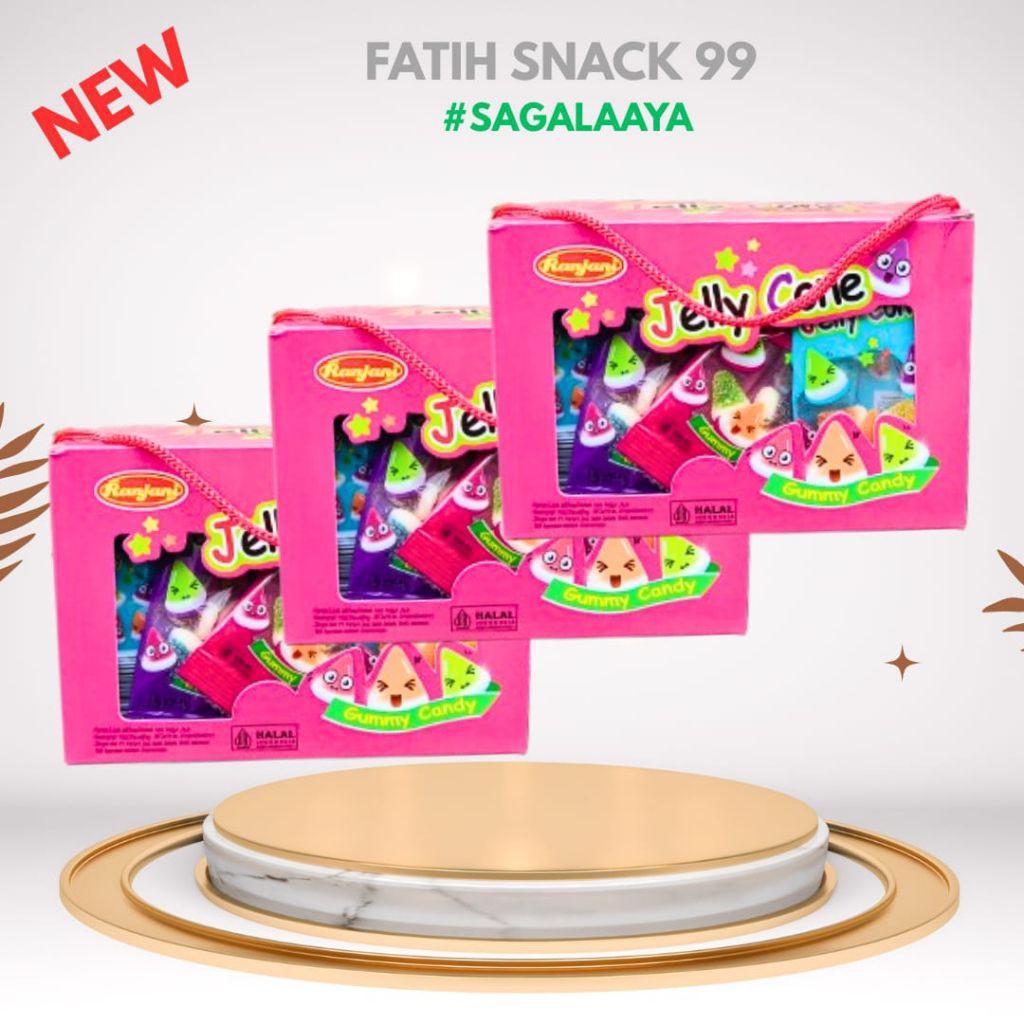 

RANJANI JELLY CONE ISI 30 PCS X 5G PERMEN LUNAK JELI RANJANI