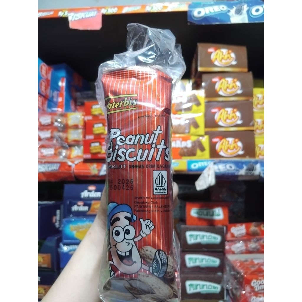 

Interbis Peanut Biscuits Krim Kacang Renceng (isi 10)