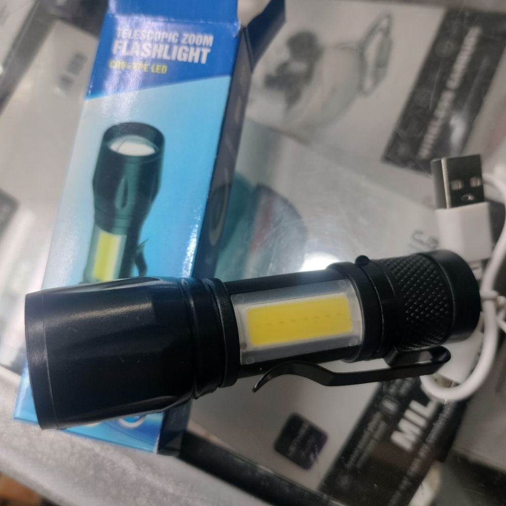 Senter LED Mini/Telescopic zoom flashlight