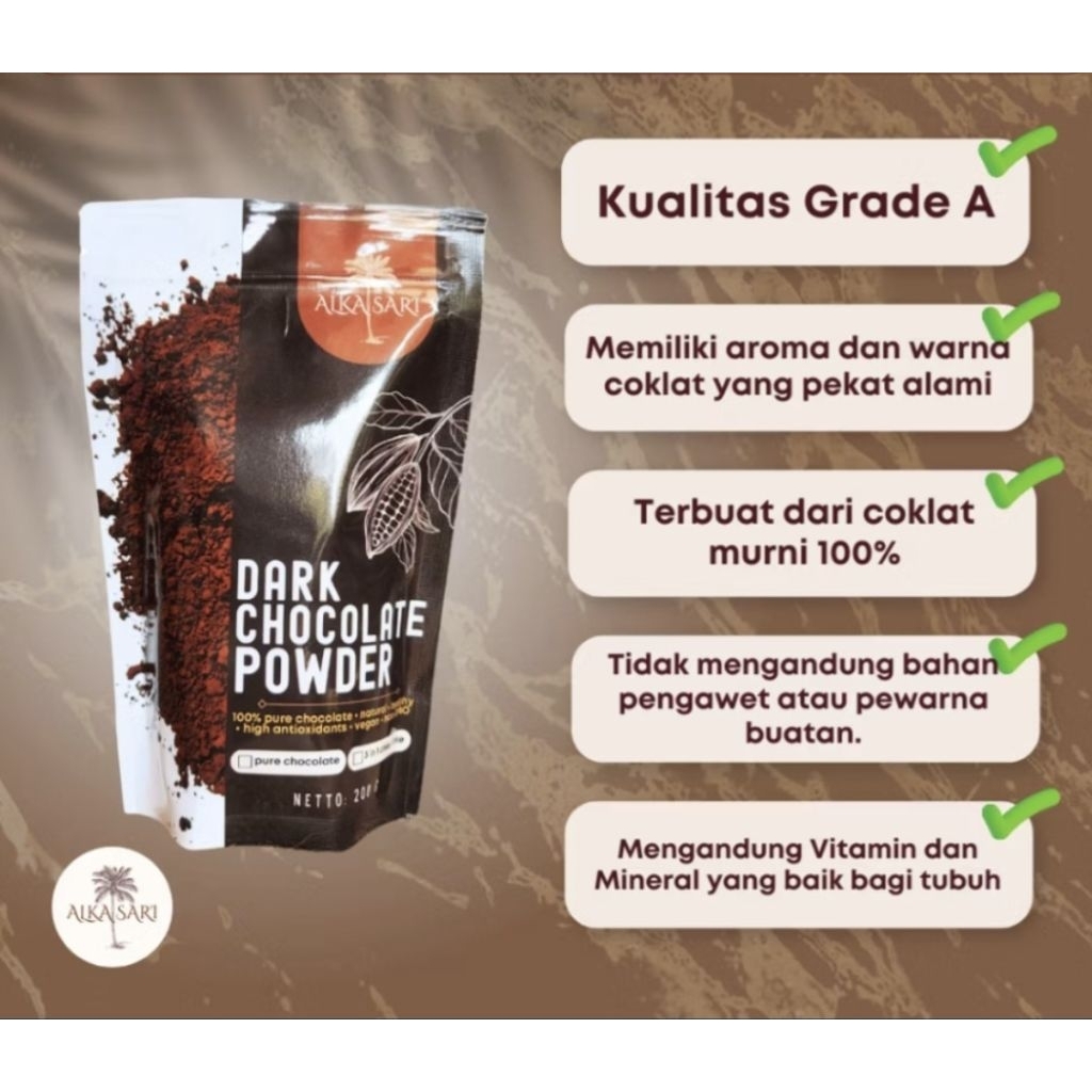 

Dark Chocolate Powder/ bubuk Coklat