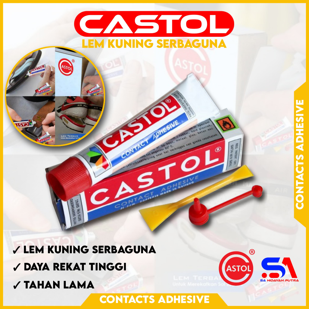Lem Castol Tanggung 21ccm 33gr ORIGINAL / Lem Castol / Lem Serbaguna