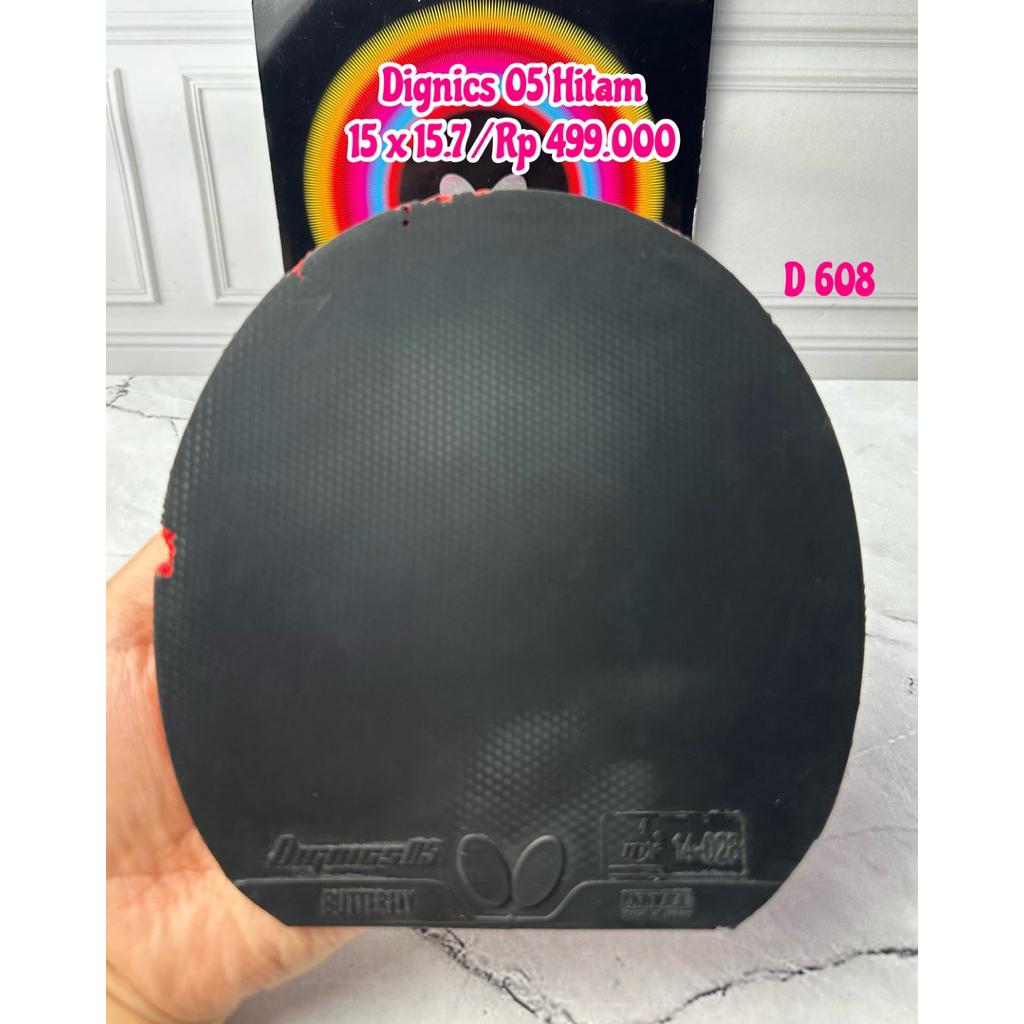 PROMO SECOND KARET PINGPONG TENIS MEJA BUTTERFLY DIGNICS 05 HITAM ORIGINAL MARKET JEPANG