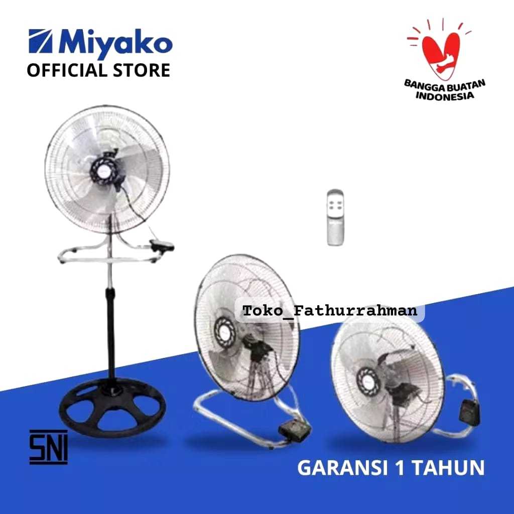 BATAM - Kipas Angin Miyako KST182PRC Plastik - Kipas 3 In 1 Miyako KST 182PRC Remote - 18inc / Kipas