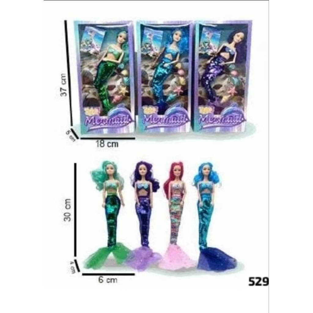 PROMO BONEKA PUTRI DUYUNG / ARIEL MERMAID / PRINCESS ARIEL / BARBI MERMAID