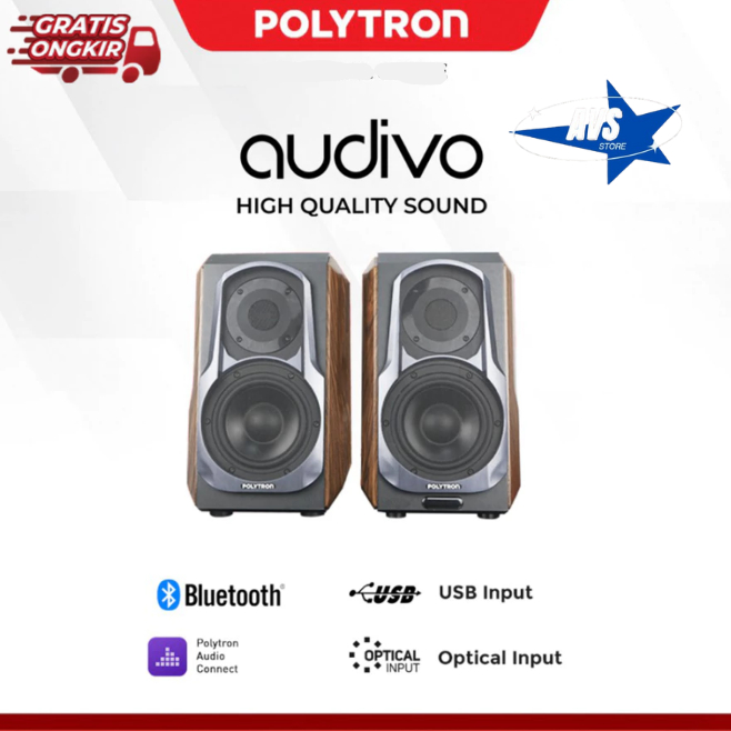 POLYTRON HIFI SPEAKER AUDIVO BLUETOOTH PHS 6A