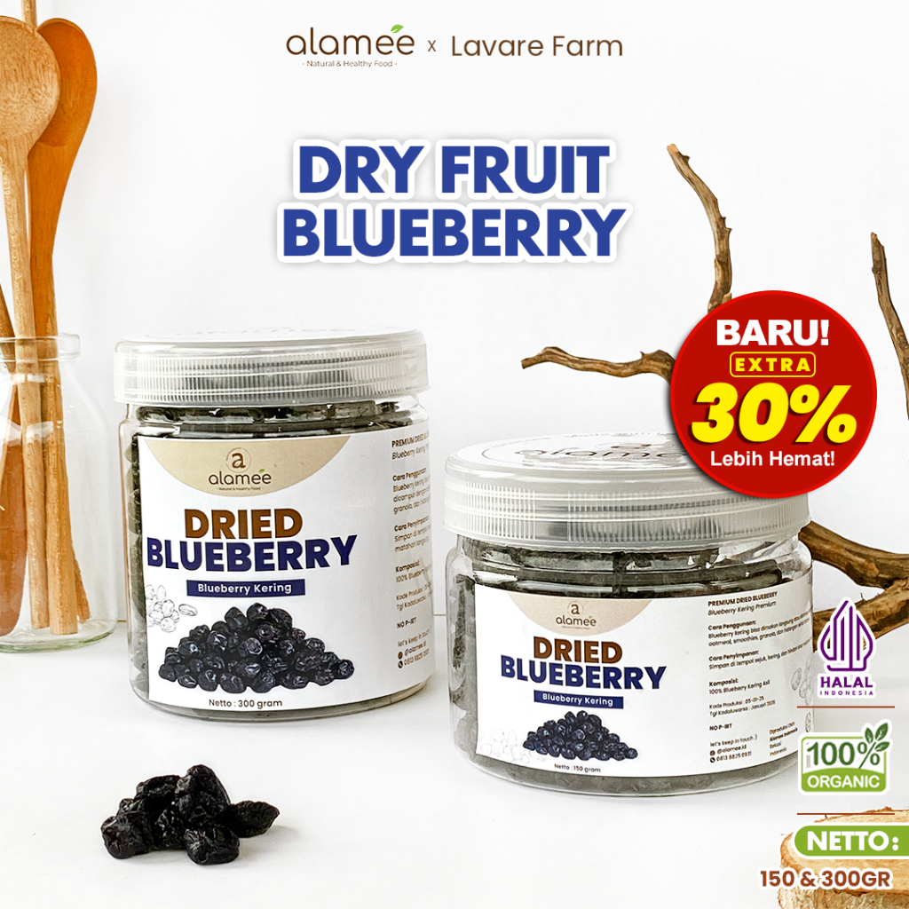 

ALAMEE Buah Kering Blueberry Dried Bluberry Cemilan Fruit BUMA
