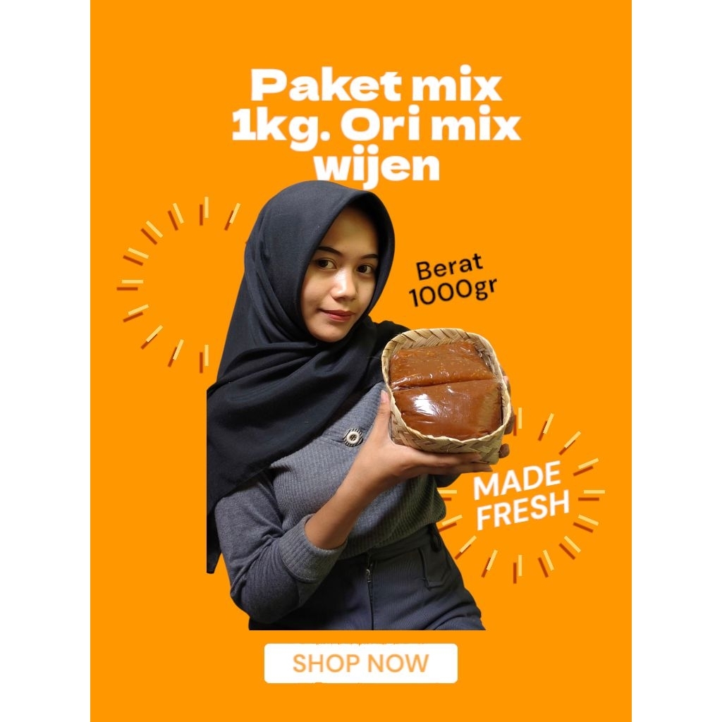 

Jenag dodol ketan polos mix wijen berat 1000grm. gula jawa asli manis pas non pengawet. bisa COD