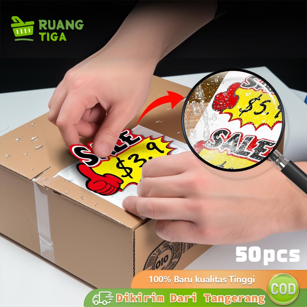 

50pcs Card Harga Label Harga Pop Price Tag Card Kertas Tag Hargatulisan Promo Sale New Tag Kartu Promo Sale