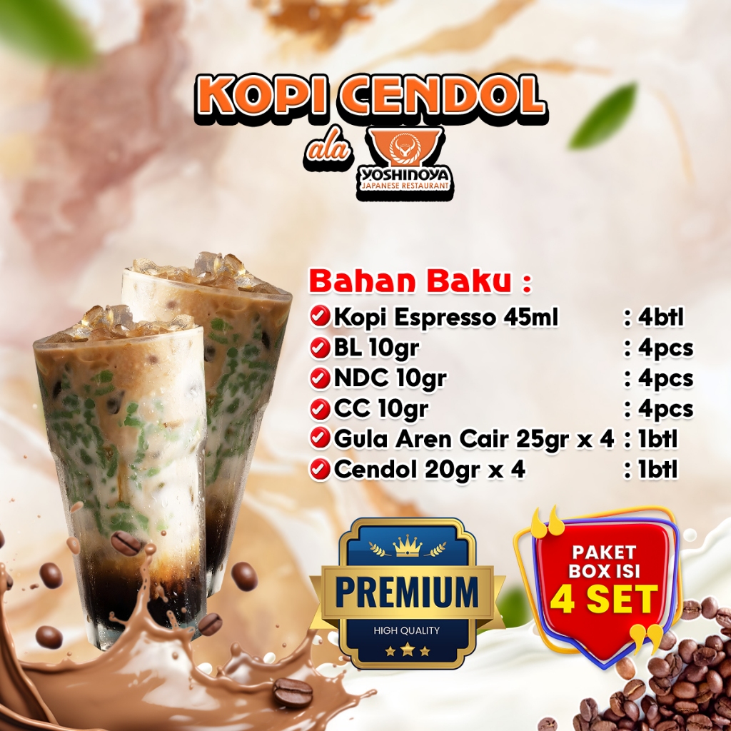 

BEVERIX Premium Series Es Kopi Susu Gula Aren Ala Brand-Brand | Es Kopi Cendol Creamy Viral