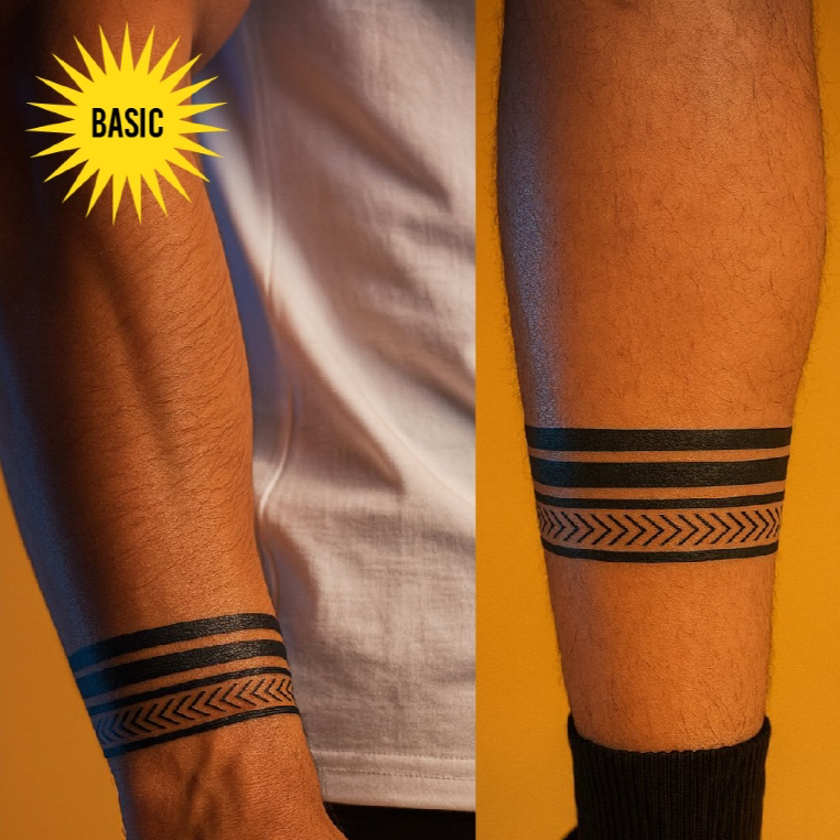 POTATOO TATO STIKER ARMBAND LENGAN TANGAN TATO GARIS TEMPORER ANTI AIR