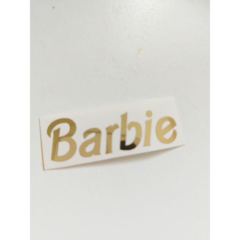 

stiker nama font barbie isi 10